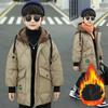 Children Clothing Parka Jacket for Kids Warm Winter Boys Coats Kids Hooded Padded Jackets