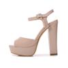 Fashion Women Sandals 2025 Fashion Waterproof Platform 13CM Thick Heel Shoes Concise Buckle Strap Model Womens Sexy High Heels Summer