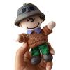 1piece 12cm high quality Cartoon Peanuts Snoopy Charlie plush pendant toys snoopy keychain toys