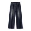 Jeans for Men and Women, High-end, Loose Straight, Gender-free Washable, All-match Wide-leg Pants