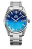 Автоматические часы Orient Stretto Blue Лимитированная серия 300 шт. с гарантией Мужские, Дата, Градиент, Япония, от производителя (RN-AC0R09L)
