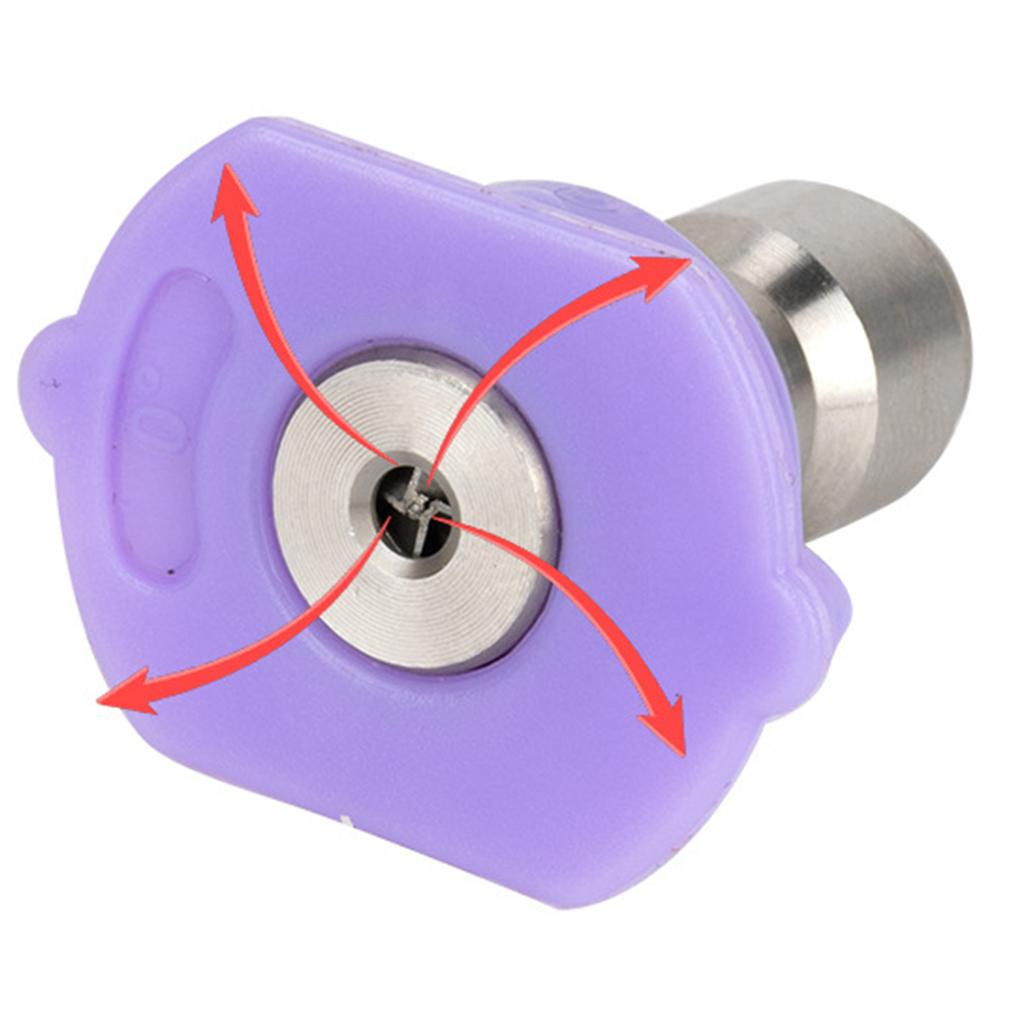 Наконечники для мойки высокого давления 0 градусов 1/4 дюйма (2.5 ГАЛЛОНОВ В МИНУТУ) Насадки для мойки под давлением