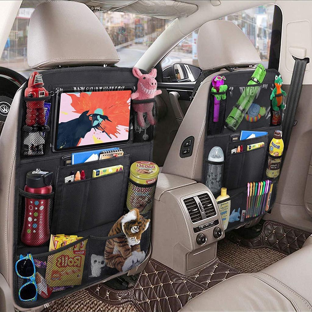 1pc Multi Mesh Seatback Hanging Car Storage Bag Multifunctional Car Seat Back Pocket Storage Bag
