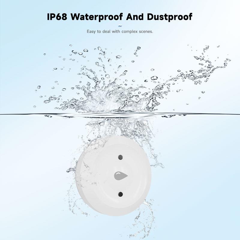 Tuya ZigBee Smart Water Leak Sensor Flood Leakage Sensor Alarm APP Remote Monitoring Flood Overflow for Kitchen Bathroom