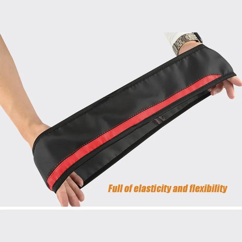 Эластичный чехол на руль с растяжкой без внутреннего кольца, подходит для рулей 14,5-15 дюймов, износостойкая кожа, легко носить