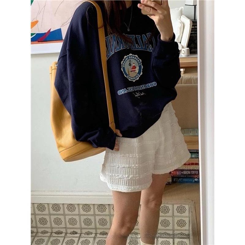 Женские модные повседневные весенне-осенние блузки и рубашки с круглым вырезом с длинными рукавами