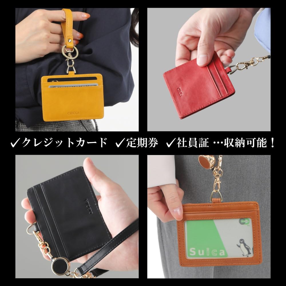 Удостоверение личности из коровьей кожи, подлинная карточка с именем, служебная карточка, медицинская карта для пассажиров, модная карточка для поездок на работу или в школу [CIBOLA] Высокое качество