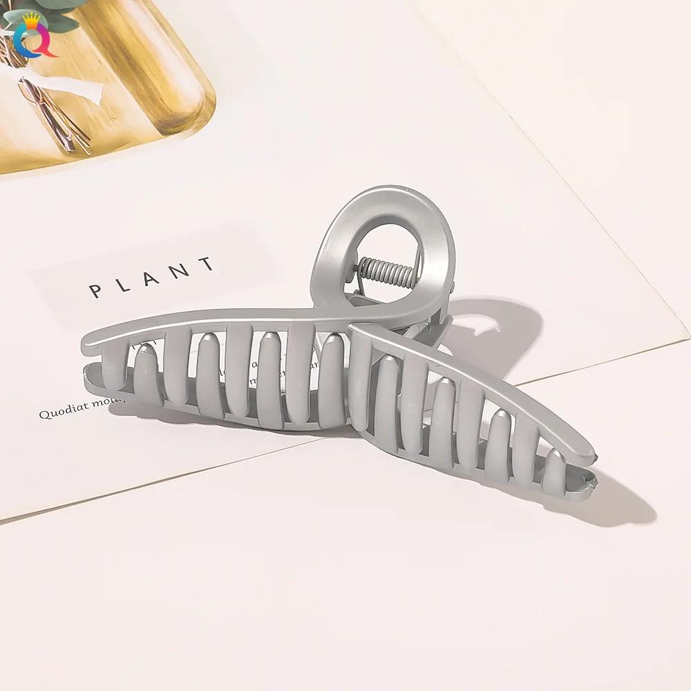 1pcs 11cm Women Cross Frosted Hairpin Fashion Elegant Hair Shark Clip Large Hair Claw Clips Girls Korean Hair Accessories