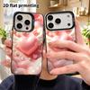 Чехол для телефона: 2D плоский дизайн, подходит для защитного чехла iPhone 18 17 16 15 14 13 Pro, ангельское сердце, идеальный подарок на Рождество и Хэллоуин