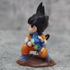 9cm Dragon Ball Kawaii Figurine Childhood Son Goku Hold Puaru Action Figures Anime Model Doll Collection Desktop Decoration Toy