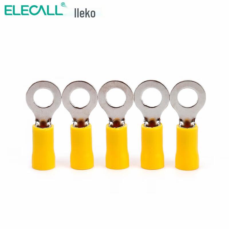 ELECALL RV2.5-4 Pre-Insulated O-Type Ring Terminal