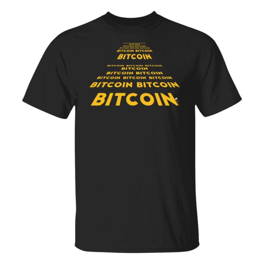 Bitcoin BTC Криптовалюта Альткоин HODL Черная футболка UPC17 Унисекс футболка