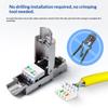 1 шт. Разъем RJ45 Cat8 Cat7 Cat6A Cat6 Без Инструмента для Ethernet Кабеля Экранированный Сетевой Кабельный Штекер Для 22~26 AWG STP Lan Кабеля