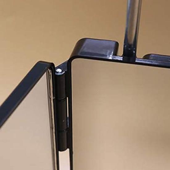 Mirror Realistic Reflection Easy To Store ABS 360-degree Tri-fold Mirror for Gift