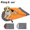 Pet Sleep Bag Outdoor Camping Dog Bed Mat Blanket Soft Fleece Cushion Mattress Drawstring