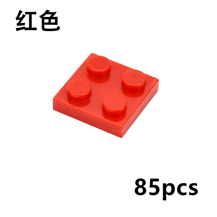 85 шт. Модули для сборки Moc, Тонкие пластины-фигурки, Кирпичики 2x2 точки, Образовательный инструмент, Творческая игра, Спецификация размера, Совместимо с, Включая 3022 Classic
