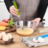 Stainless Steel Hand Semi-Automatic Whisk Push Mixer for Blending Beating Eggs Sauces Batter