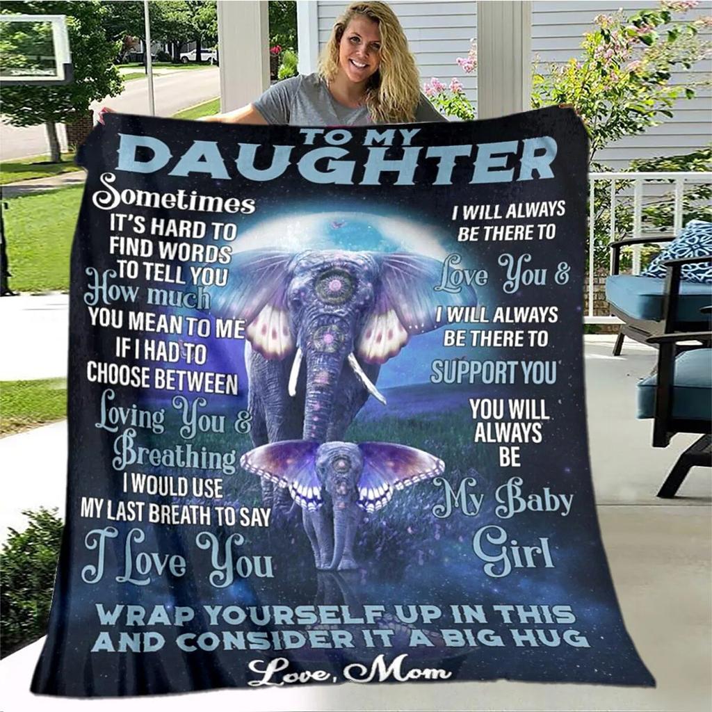 Персонализированное одеяло из шерпы для моей дочери с принтом льва, волка и дракона, подарок от мамы, папы, одеяло для дивана-кровати, мягкое одеяло для пикника