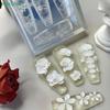 3D прозрачная силиконовая форма для ногтей DIY украшения для нейл-арта Цветок Фаленопсис Маникюрные трафареты для ногтей Ювелирные изделия Поделки