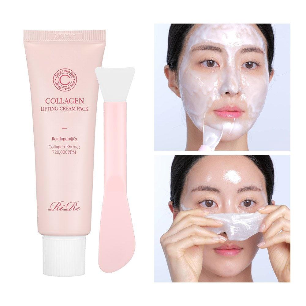 RIRE Elasticity Glow Collagen Lifting Cream Pack 50 г + шпатель в комплекте