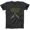 Футболка Meow Wars, Футболка Cat Wars, Смешная футболка с кошкой, Футболка/Толстовка/Худи/Майка для любителей кошек, Мужская Женская Детская, Черная