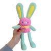 Пасхальная игрушка-кролик-выдвижной кролик 11,4 дюйма, плюшевый брелок в виде кролика, забавная выдвижная подвеска в виде кролика, интерактивная красочная мягкая игрушка для дней рождения