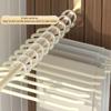 4PCS Stainless Steel Goose Neck Pants Hanger, Non-slip Z-shaped Trouser Clips for Closet Organization, Space Saving Design
