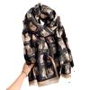 Warm Wool Scarf Women'S Winter Double-Sided Imitation Cashmere Thickened Scarf Air Conditioner Shawl Live Broadcast Explosion