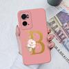 For OPPO A72 A73 A74 A75 A76 A77 A78 A79 A83 A91 Case Cover Luxury Flower Letters Shockproof Screen Protector Matte Soft Silicone For OPPO Bumper