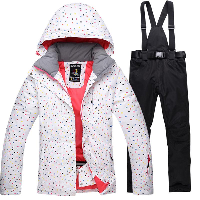 Зимний мужской и женский лыжный костюм, уличный теплый ветрозащитный водонепроницаемый костюм для катания на лыжах, сноуборде, мужская и женская лыжная куртка, лыжные штаны, зимний комбинезон