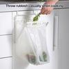 Foldable Trash Rack Garbage Bag Holder Strong Load-bearing Simple Installation Over-Cabinet Door Trash Bag Rack