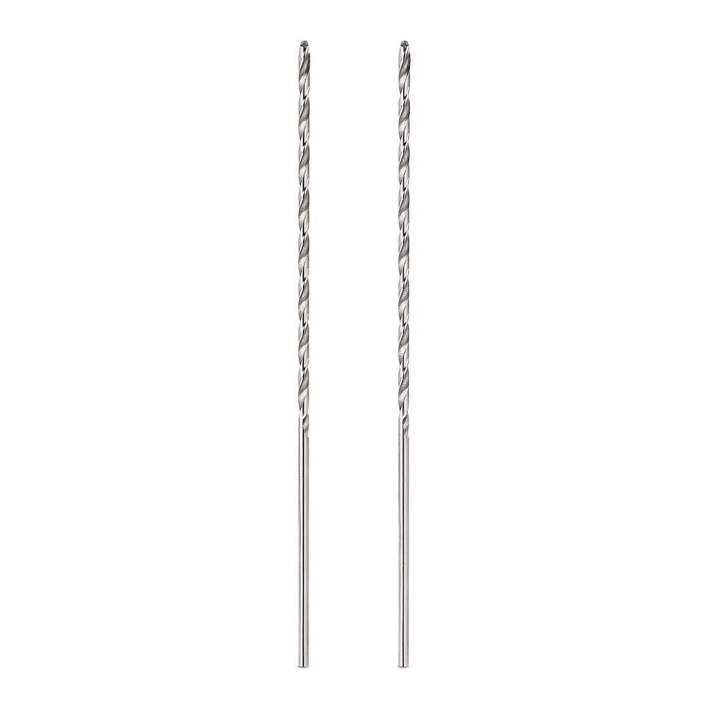 2pcs 3mm Diameter Auger Drill Bit HSS Material Extra Long Drill Bit For Woodworking