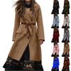 Women's Fashion Jacket Casual Solid-color Long-sleeved Cardigan Long Coat