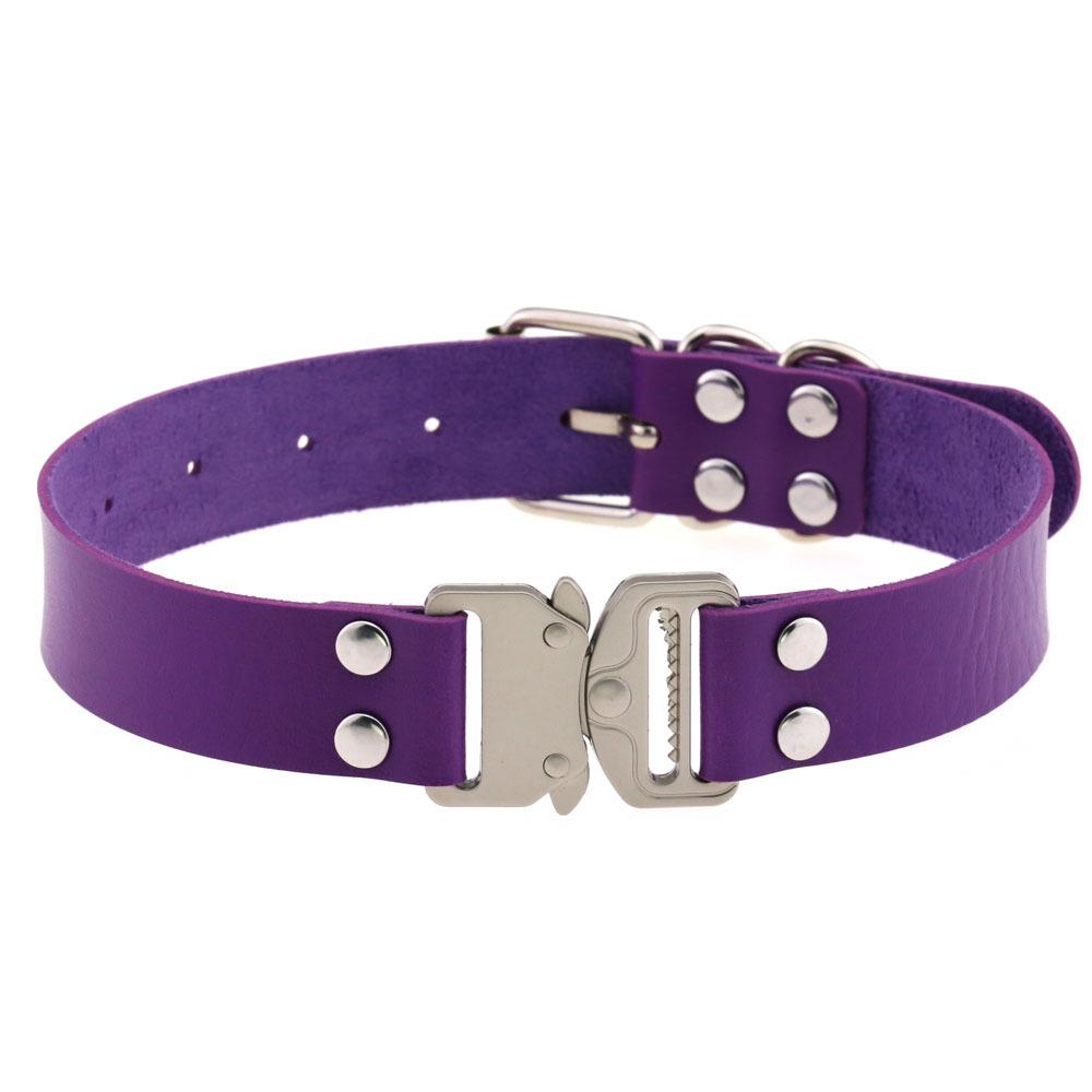 Harajuku Choker Eye-splice Buckle Ожерелье PU Кожа Косплей Аниме Ожерелья Воротник Готический Ювелирные Изделия Подарок