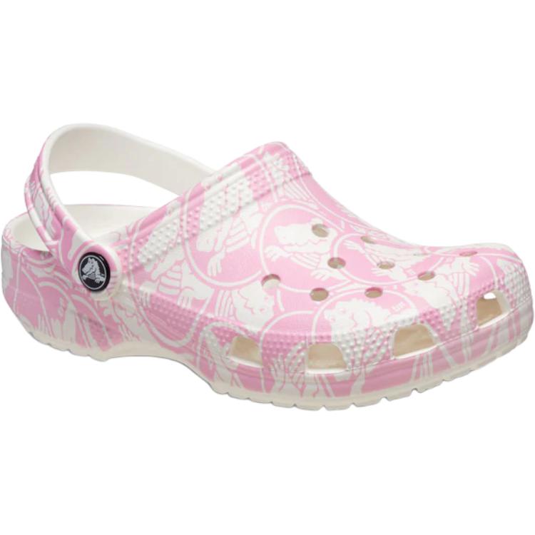 Crocs Классический принт с герцогами Удобные универсальные клоги Детская обувь Розовый 210007-6WY