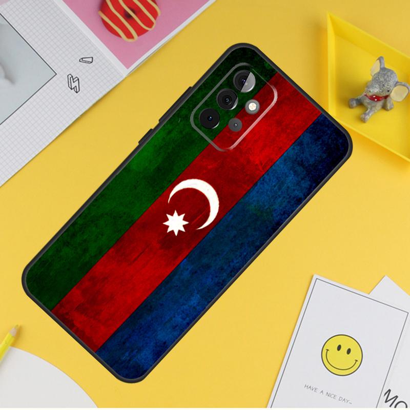 Azerbaijan Flag Cover For Samsung Galaxy A34 A35 A14 A15 A25 A53 A33 A13 A52 A32 A12 A51 A71 A54 A55 Case