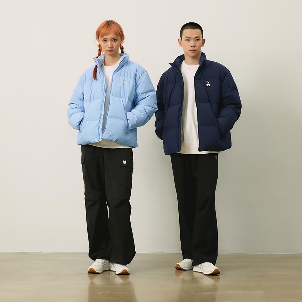 Новая Базовая Коллекция MLB Los Angeles Dodgers Осень/Зима 2024 Пуховик Унисекс Небесно-Голубой 3ADJB1046-07SBS