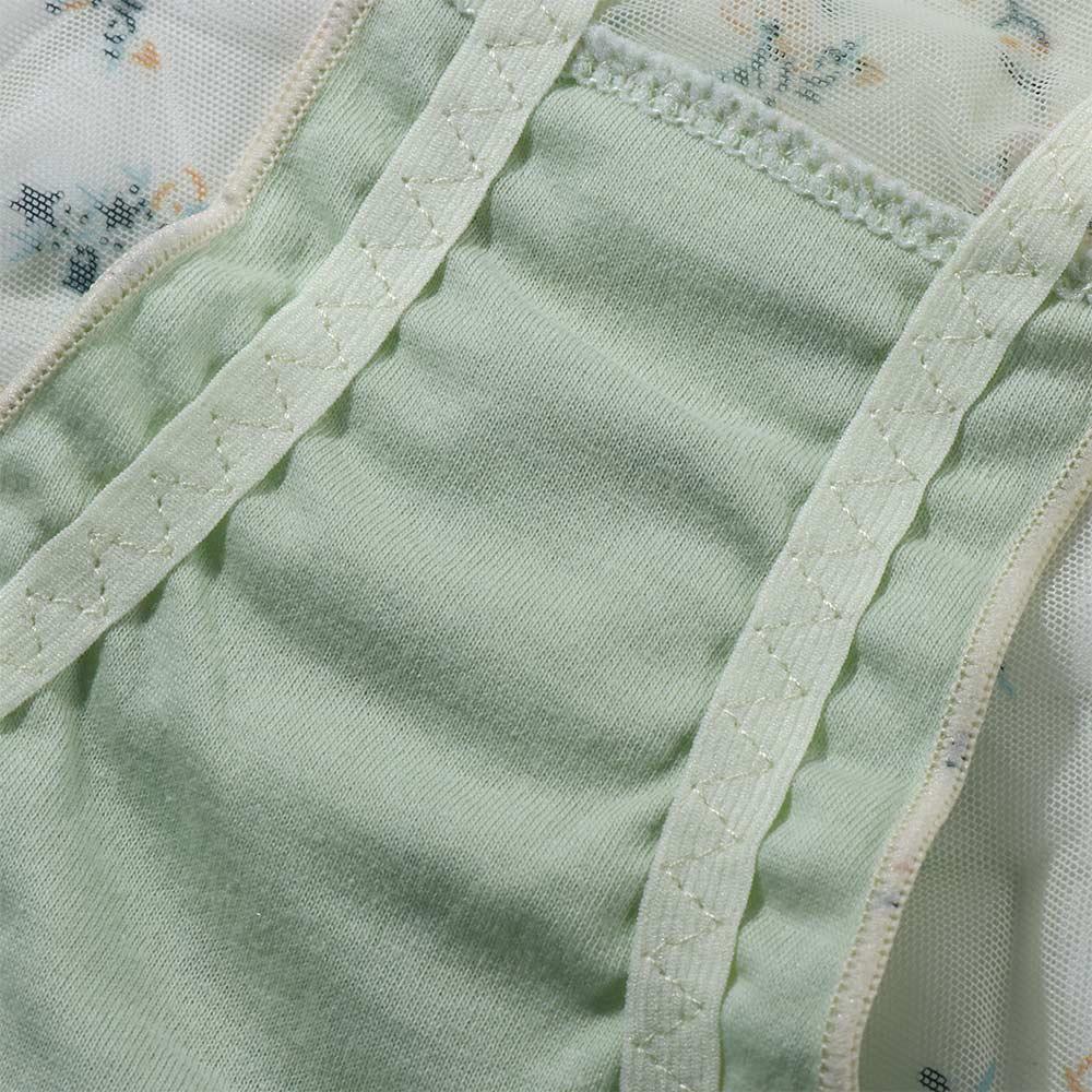 Sexy Sweet Bow Women Transparent Froal Mesh Panties Lingerie Lace Briefs Flower Underwear