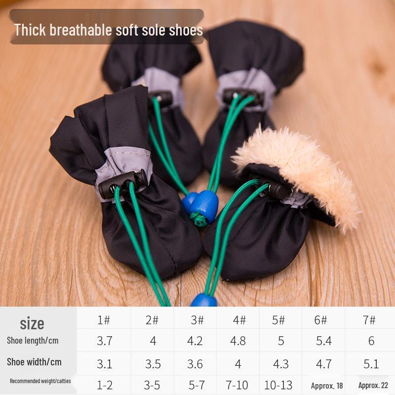 Дышащая обувь для маленьких собак – Неводонепроницаемые чехлы для лап для померанских шпицев и бишонов, Подходят для весны и зимы