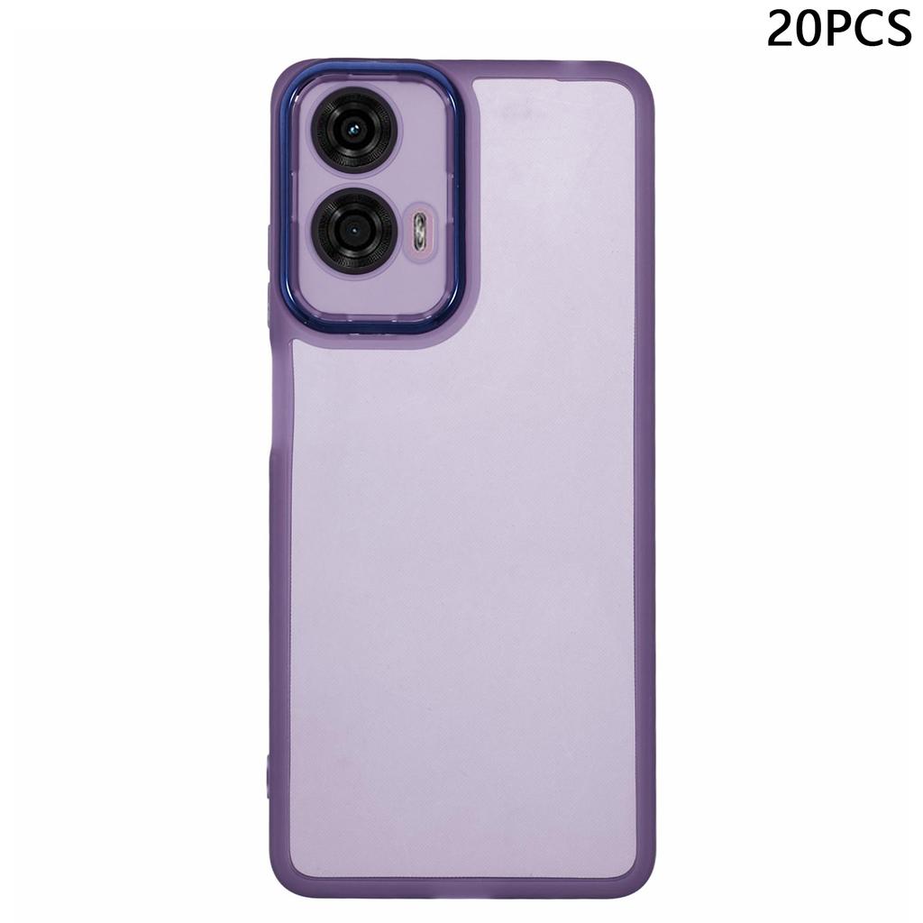 Bulk Purchasing 20Pcs For Motorola Moto G24 4G Case Electroplated Camera Frame TPU Phone Cover Precise Cutouts