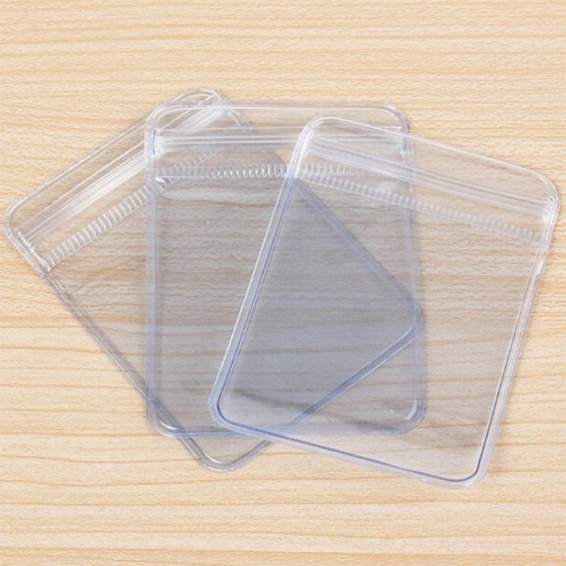 100pcs Clear Plastic Ziplock Storage Bag Jewelry Resealable Sealed Zipper Pouch