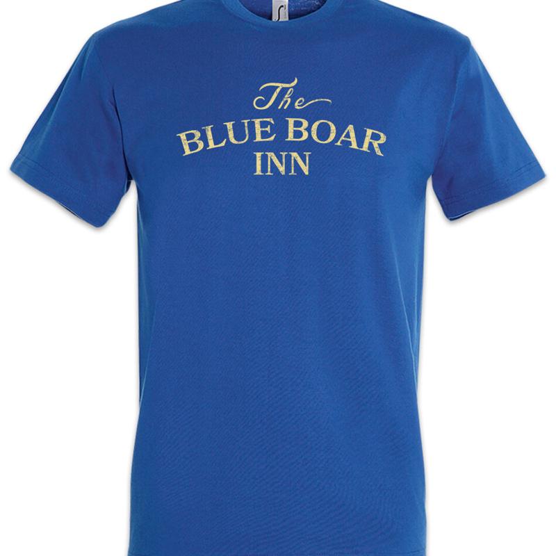 The Blue Boar Inn T Shirt Robin Pub Bar Restaurant Hood Symbol Sign Logo