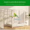 1Pcs Iimitation Rattan Weaving Parrot Perch Rest Wear Resistant Bite Resistant Jumping Platform Breathable Bird Resting Platform