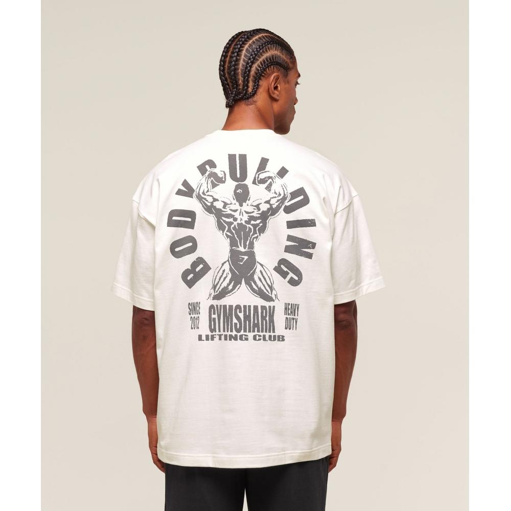 Gymshark Футболка Lifting Club Flex мягкая белая A2b8m Wcmy