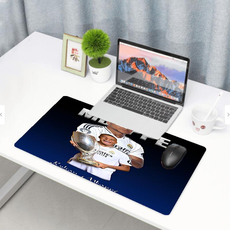 Kylian Mbappe Print Mouse Pad, Anti‑Slip Desktop keyboard Mat, for PC Laptop Gaming Working Daily Use, Cool Festival Surprise Gift