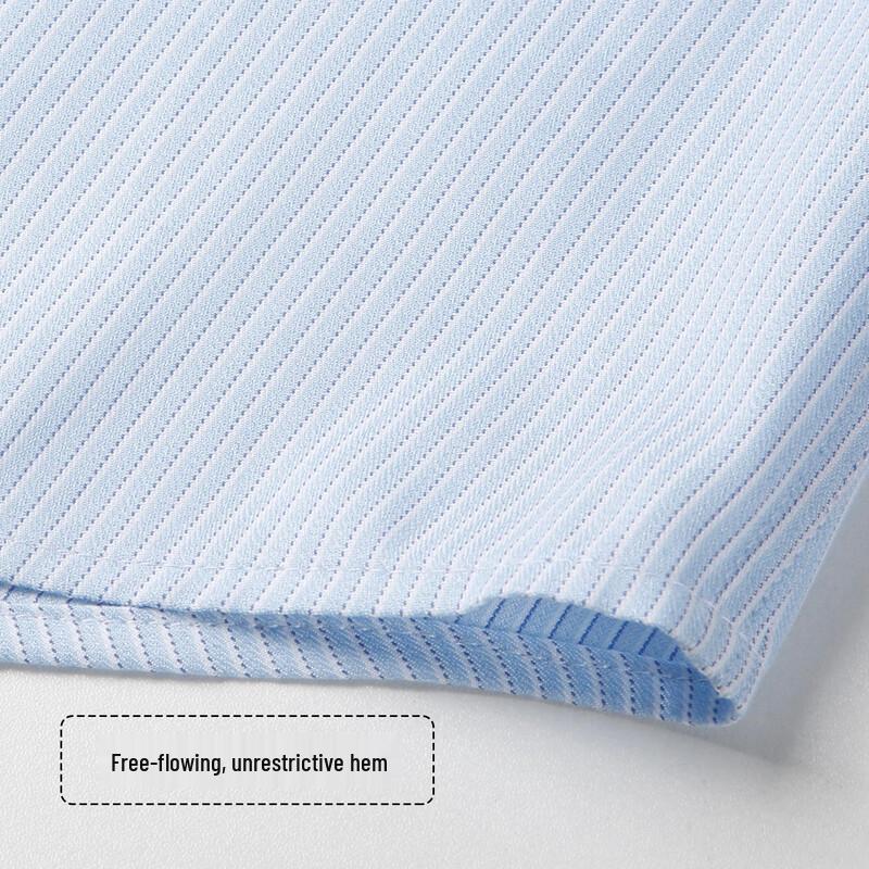 TRIES Men's Striped Lyocell Blend Long-Sleeve Shirt