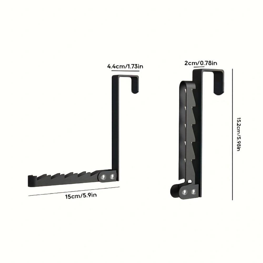 Space-Saving Collapsible Hooks 5 Groves Drying Laundry Rack Creative Over-Door Coat Rack  Home