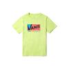 Vans Спортивная футболка с коротким рукавом и круглым вырезом, с логотипом в стиле колор-блок, женские топы, желтый VN0A3ZOCTCY