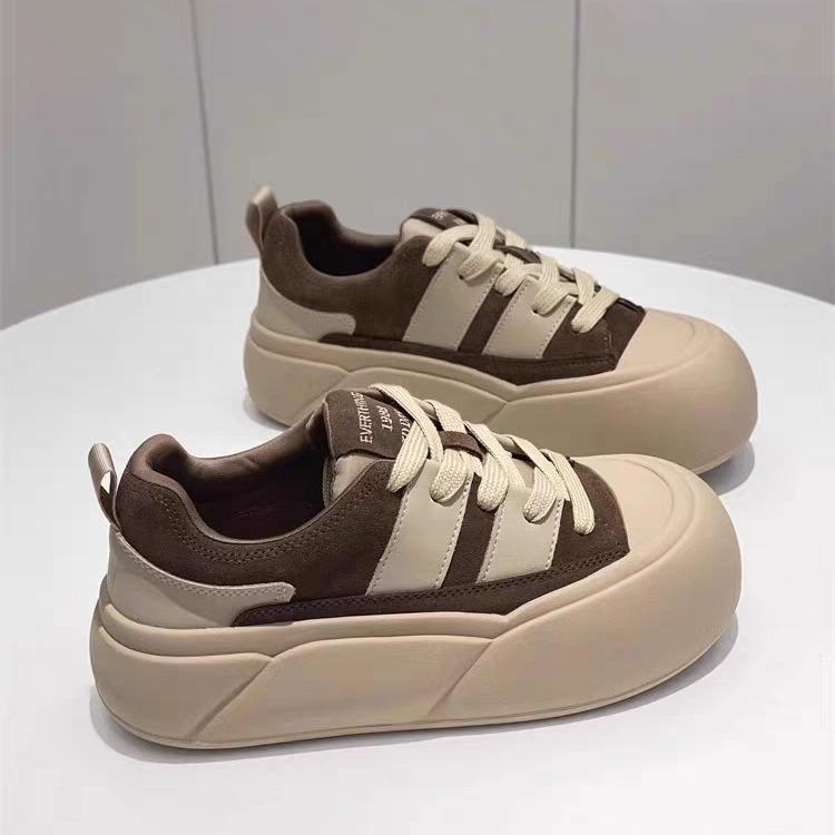 Ретро-обувь для сноуборда, женская весна и осень, новинка, модная обувь, универсальная, студенческая, спортивная, маленькая белая обувь