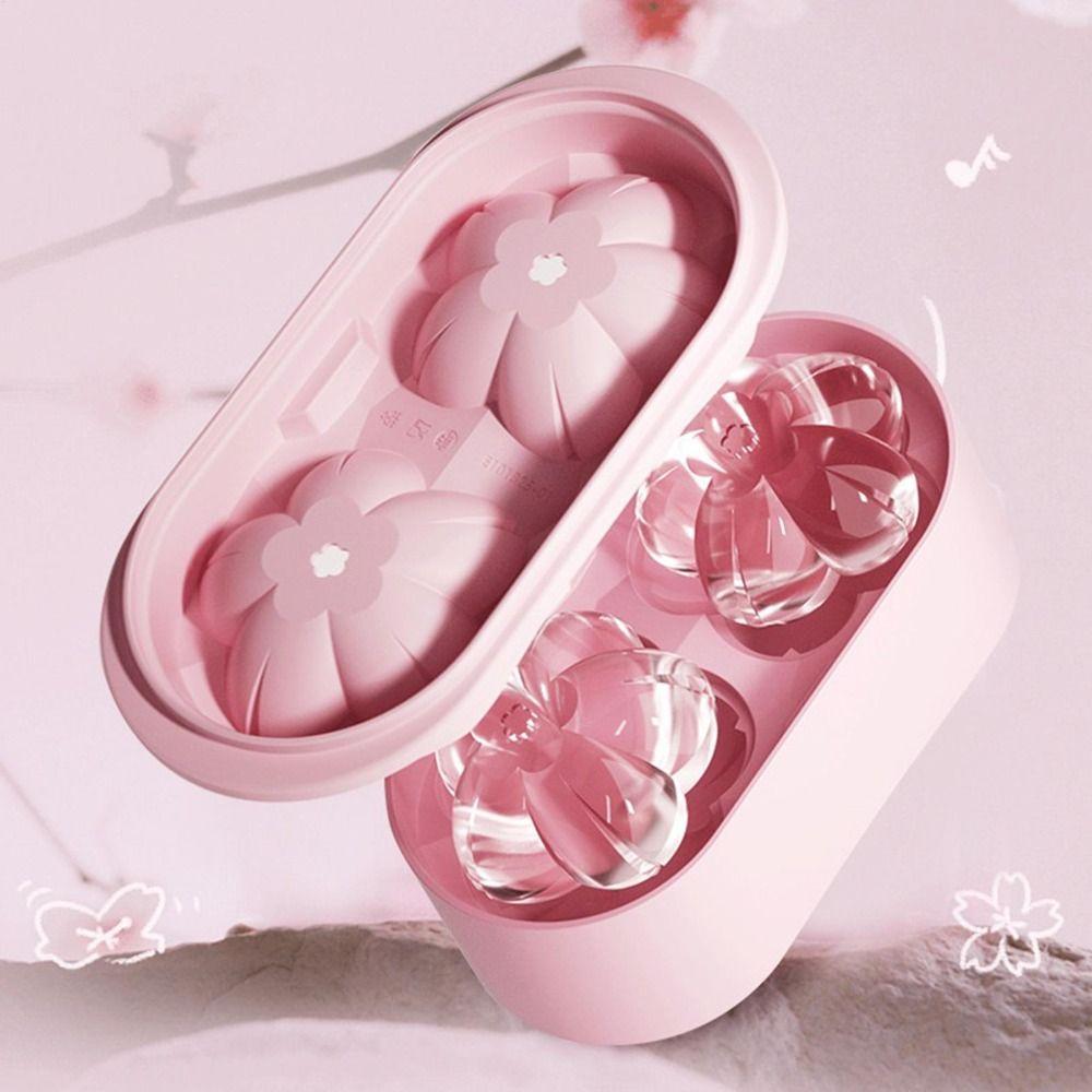 Free of BPA Cherry Blossom Ice Cube Mold Easy To Release Flower Shape Ice Mold Household Kitchen